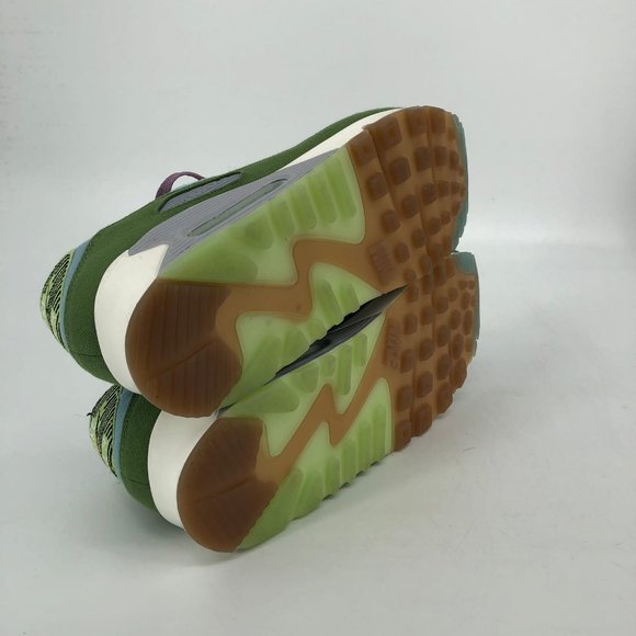 Nike Blue & Green Synthetic Athletic Sneakers | Impeccable Style main image 4